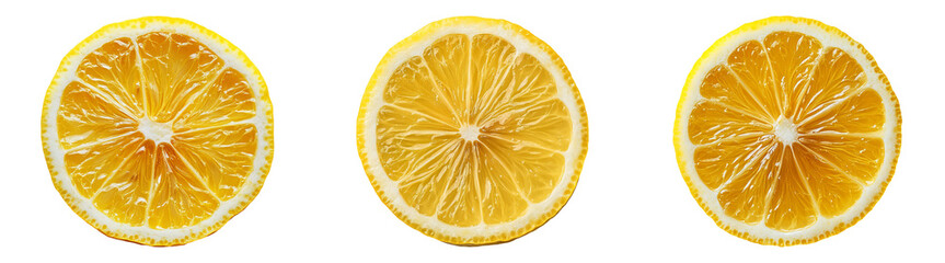 Vivid Orange Slices Arranged for Culinary Use in High Definition on Transparent Background