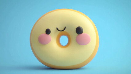 Fototapeta premium smiley face donut