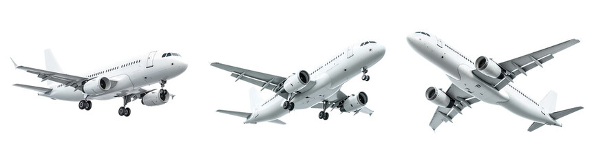 Realistic Airplane in Multiple Angles for Aviation and Travel Promotions