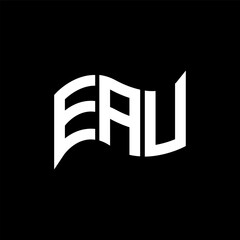 EAU logo design, EAU simple and modern logo. EAU luxurious alphabet design