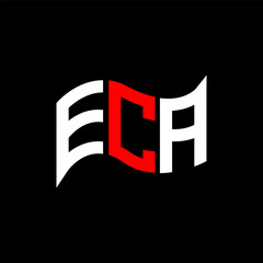 ECA logo design, ECA simple and modern logo. ECA luxurious alphabet design