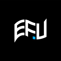 EFU logo design, EFU simple and modern logo. EFU luxurious alphabet design