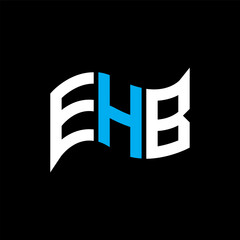 EHB logo design, EHB simple and modern logo. EHB luxurious alphabet design