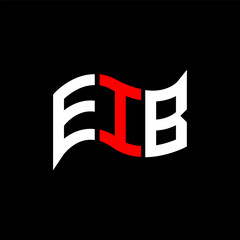 EIB logo design, EIB simple and modern logo. EIB luxurious alphabet design