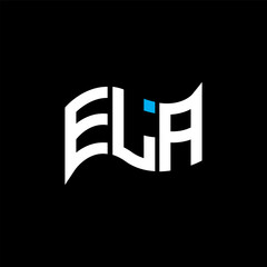ELA logo design, ELA simple and modern logo. ELA luxurious alphabet design