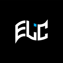 ELC logo design, ELC simple and modern logo. ELC luxurious alphabet design