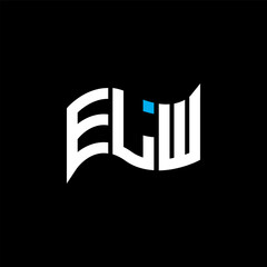 ELW logo design, ELW simple and modern logo. ELW luxurious alphabet design