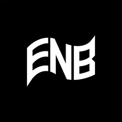 ENB logo design, ENB simple and modern logo. ENB luxurious alphabet design
