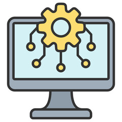 Algorithm  Icon Element For Design