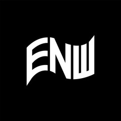 ENW logo design, ENW simple and modern logo. ENW luxurious alphabet design