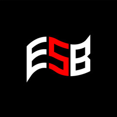 ESB logo design, ESB simple and modern logo. ESB luxurious alphabet design