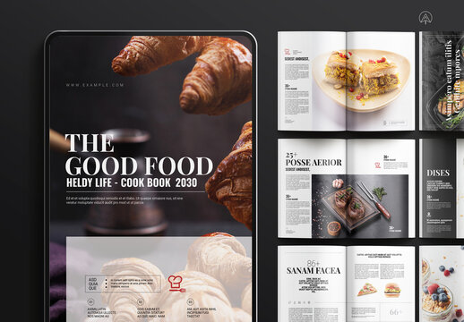 Cook Book Magazine Template