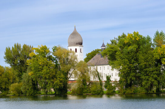Autumn on Lake Chiemsee which locals call the Bavarian Sea is the third largest lake in Germany