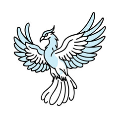 Obraz premium phoenix bird in flight