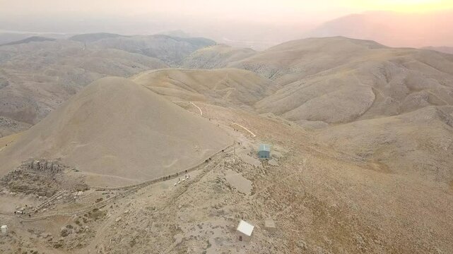 Breathtaking Drone Video Over Mount Nemrut at Sunset In Turkey