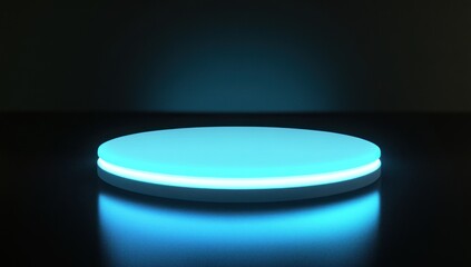 Glowing Blue Platform