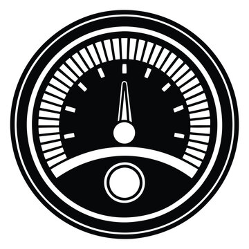recommend clip art: Fuel Gauge Icon vector silhouette.