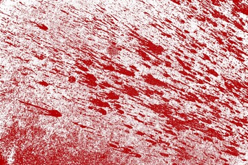 Éclaboussures projections de liquides couleur sang avec effet bichromie rouge et blanc