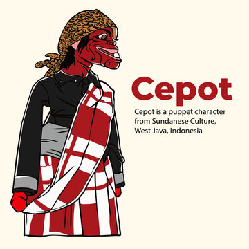 Cepot is a puppet character from Sundanese Culture, West Java, Indonesia
