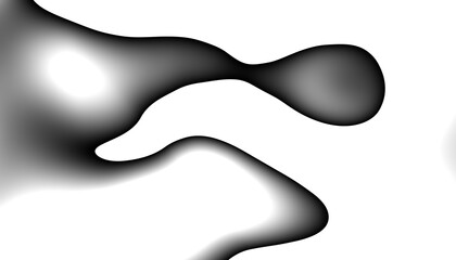 Blurred transparent gradient background. Elegant black wavy line on Transparent png overlay background