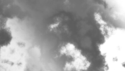 Isolate realistic monochrome fog and clouds on transparent backgrounds specials effect 3d render png