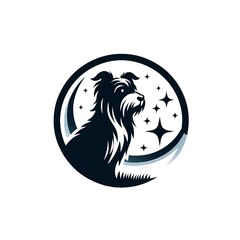 Dog silhouette vector and design 