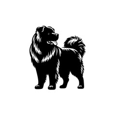 Dog silhouette vector and design 