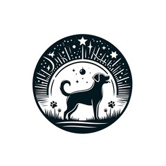 Dog silhouette vector and design 