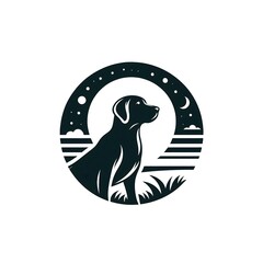 Dog silhouette vector and design 