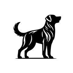 Dog silhouette vector and design 