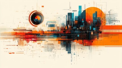 Professional stock illustration showcasing Alternative Credit Scoring concept efficiently