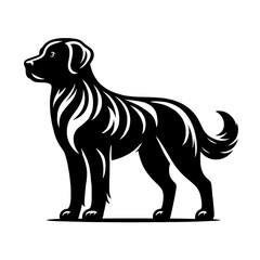 Dog silhouette vector and design 