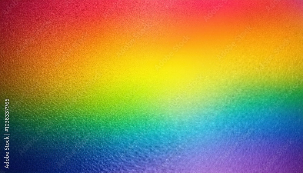 Poster Vivid Gradient Spectrum Background. Rainbow Color Transitions from Purple to Red with a Smooth, Blurred Texture. Ideal for Web Design, Presentations, and Creative Projects with Copy Space