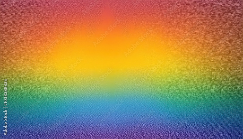 Poster Vivid Gradient Spectrum Background. Rainbow Color Transitions from Purple to Red with a Smooth, Blurred Texture. Ideal for Web Design, Presentations, and Creative Projects with Copy Space