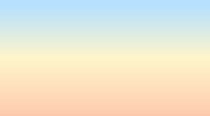 A smooth gradient from top to bottom, flowing from light sky blue to light yellow, light orange, and finishing with a light coral, creating a calming and elegant visual transition.