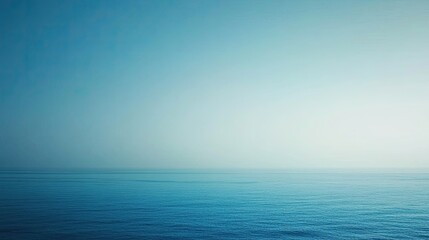 Fototapeta premium Serene Horizon Over Calm Blue Ocean Surface
