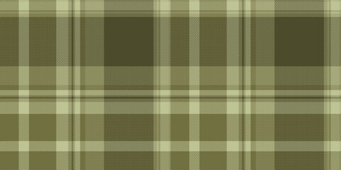 Repetition fabric seamless check, pure vector background tartan. Reel texture plaid textile pattern in yellow and dark colors.