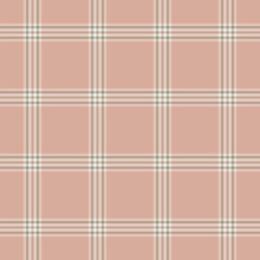 Jacket plaid pattern fabric, long check texture background. Intricate tartan textile vector seamless in light and pastel colors.
