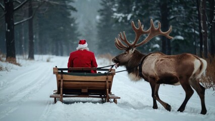 Santa’s reindeer take to the sky on Christmas Eve