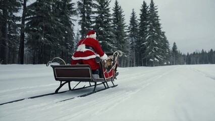 Santa takes flight, sharing joy and love