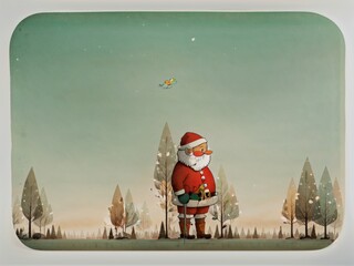 Santa delivers gifts to every home