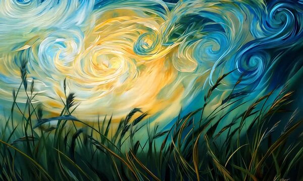 Abstract Whirlwind Landscape
