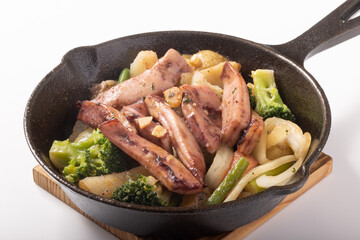 イカのバター醤油焼き