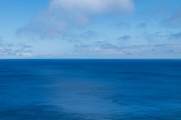 ocean, sea, waves, bay, blue sky and water, magnificent coastline landscape of Atlantic island