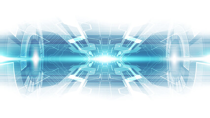 Abstract technology background. Futuristic interface. Vector illustration for your design