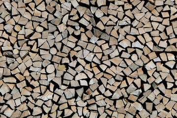 chopped firewood stacked background image