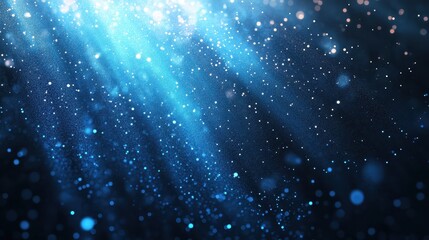 Obraz premium Abstract, science, futuristic, energy technology concept. Digital image of light rays, stripes lines with blue light background