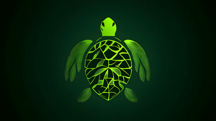 Green Turtle Shell Design
