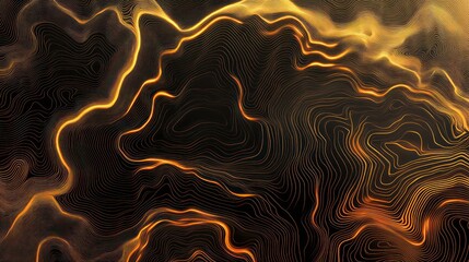 Obraz premium Abstract background with glowing lines resembling topography or waves.
