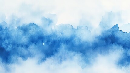 blue watercolor background featuring soft washes of color, ideal for artistic projects, invitations, or creative designs that evoke tranquility and elegance